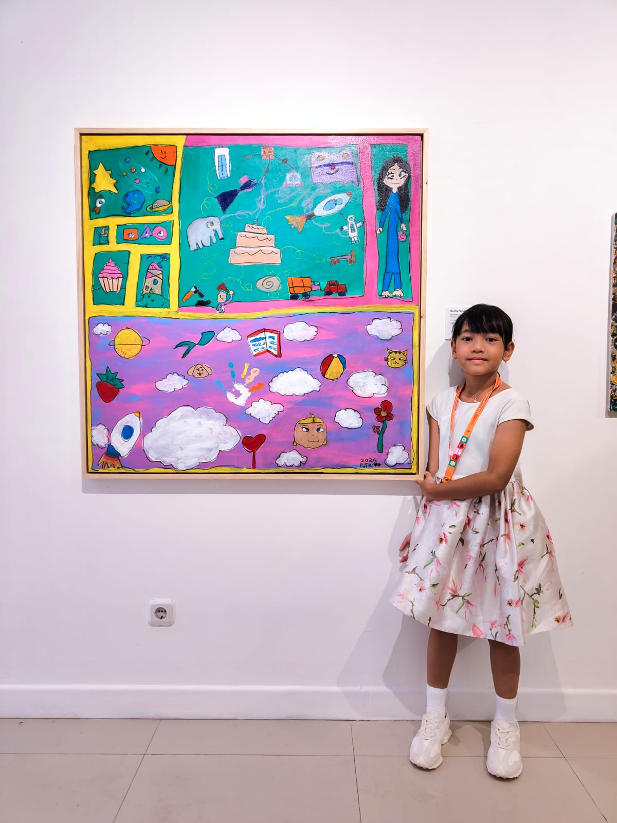 Siswa SDN 2 Kuningan, Adara Putri Krisna, Pamerkan Karya di Galeri Nasional Indonesia