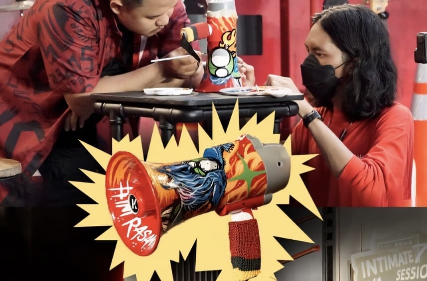 Fadhil Fahrianto: Dari Kuningan ke ArtJakarta, Membawa Gagasan Lewat Kanvas & Toa