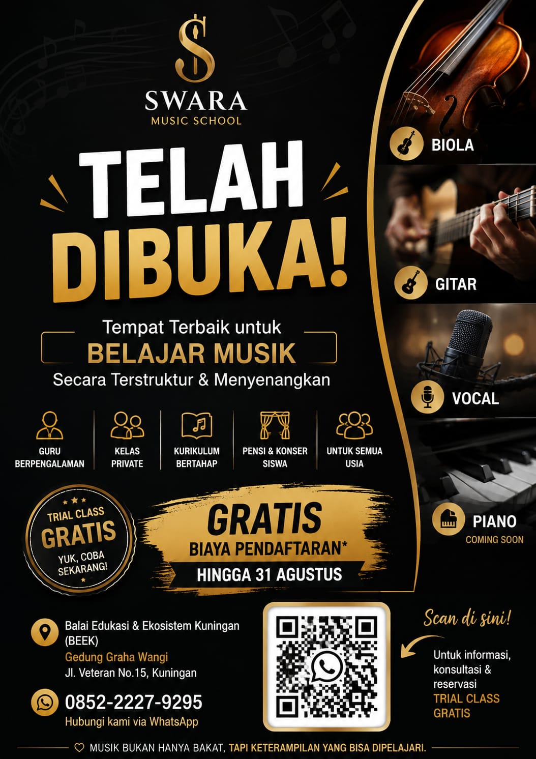 Poster Swara Music School